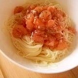 ひんや～りトマトのあっさりパスタ